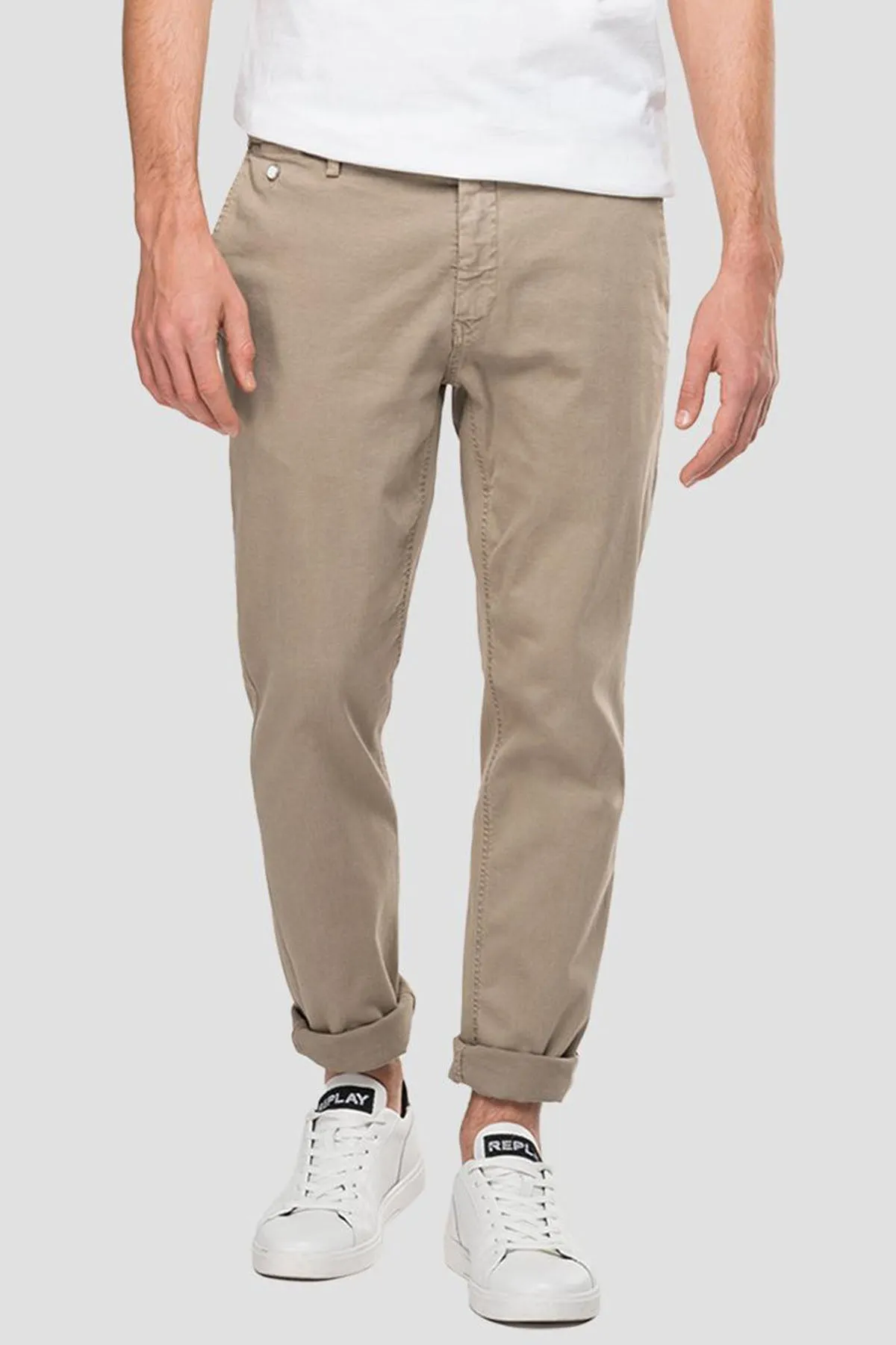 Replay Benni Regular Fit Hyperflex Extra Light Chino Pantolon