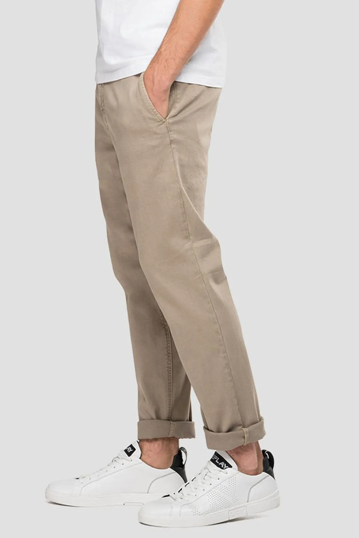 Replay Benni Regular Fit Hyperflex Extra Light Chino Pantolon