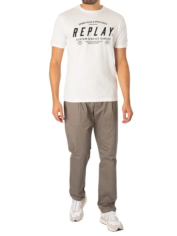 Replay Box Logo Joggers - Dark Grey