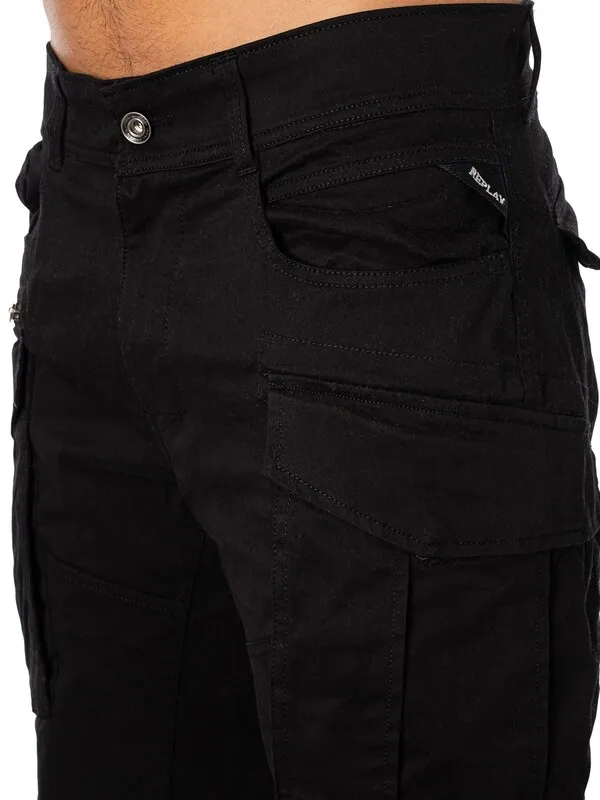 Replay Cargo Shorts - Black