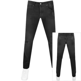 Replay Grover Straight Fit Jeans Dark Wash Black