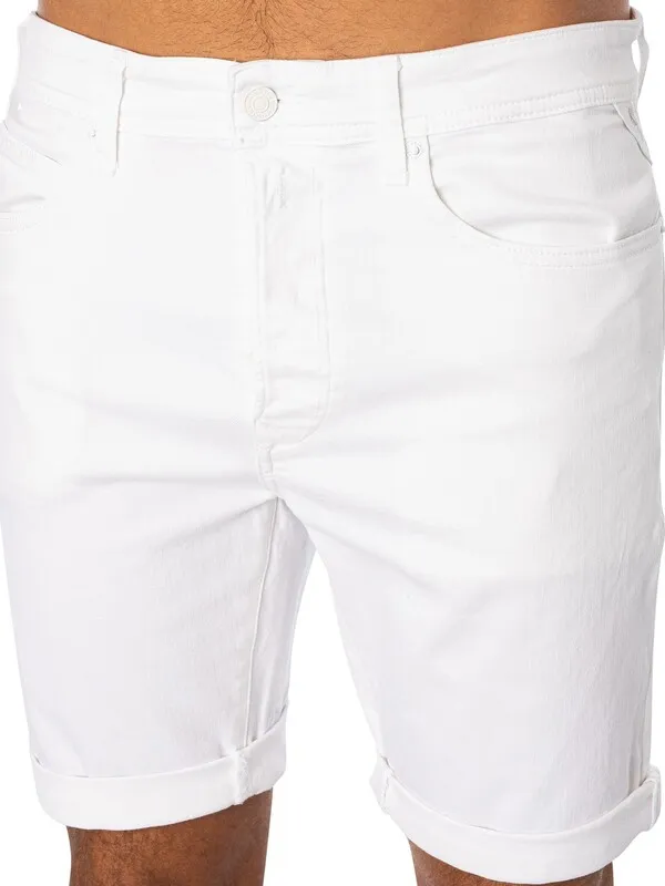 Replay RBJ.981 Denim Shorts - White