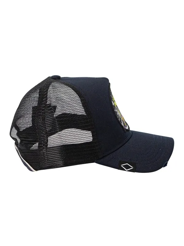 Replay Snake Mesh Cap - Black