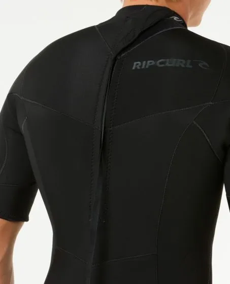 Rip Curl Dawn Patrol 2/2mm Mens Back Zip Shorty Wetsuit - Black