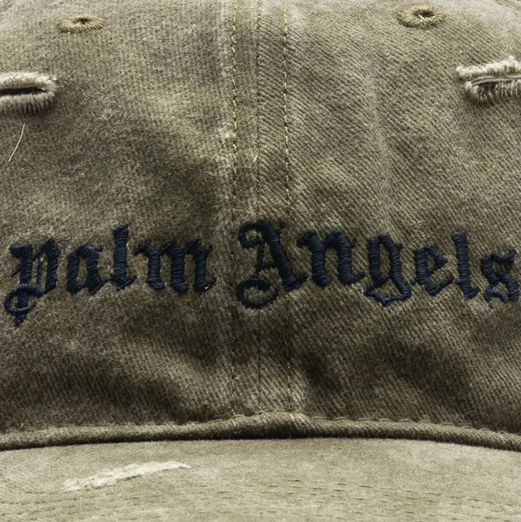 Ripped Logo Cap - Military/Navy Blue