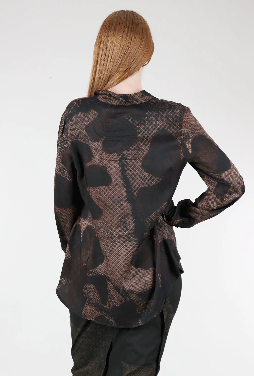 Rundholz Muted Floral Top, Cappuccino