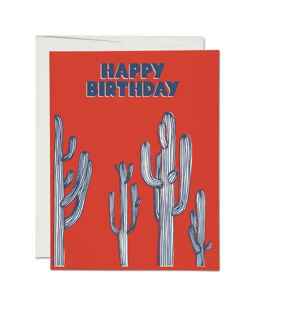 Saguaro Cactus Birthday Notecard