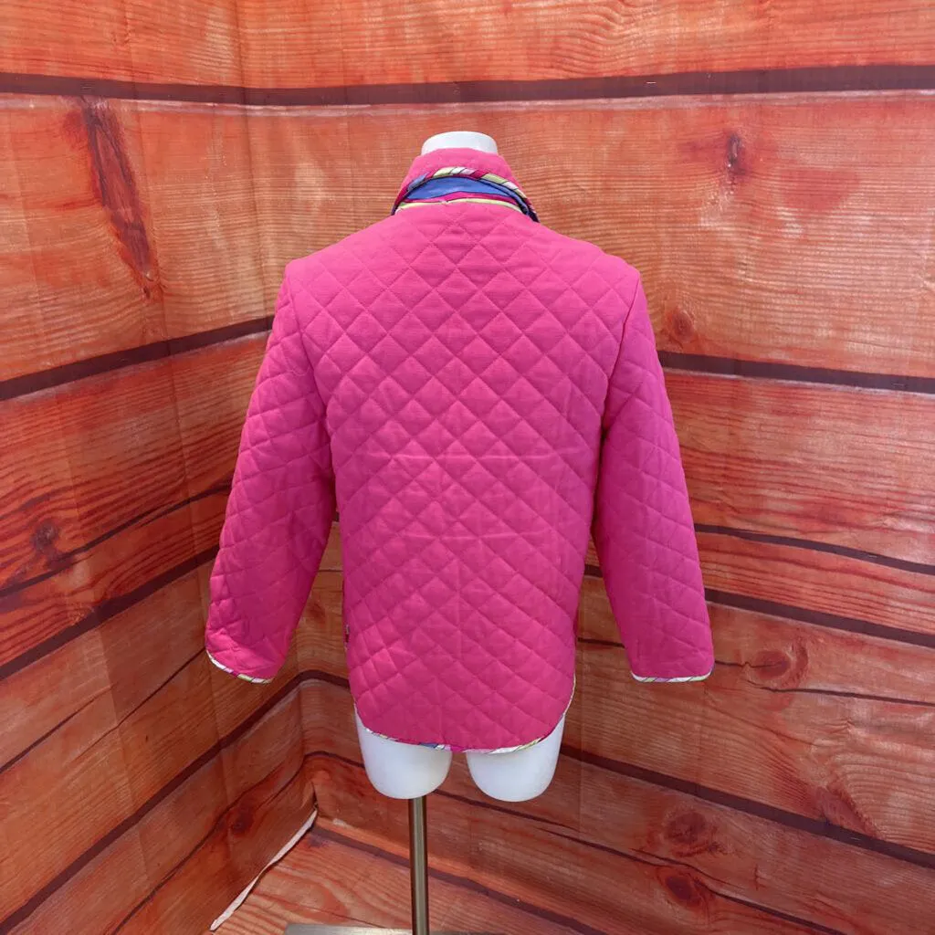 SKIRTIN AROUND PINK REVERSIBLE JACKET SIZE SMALL TCC