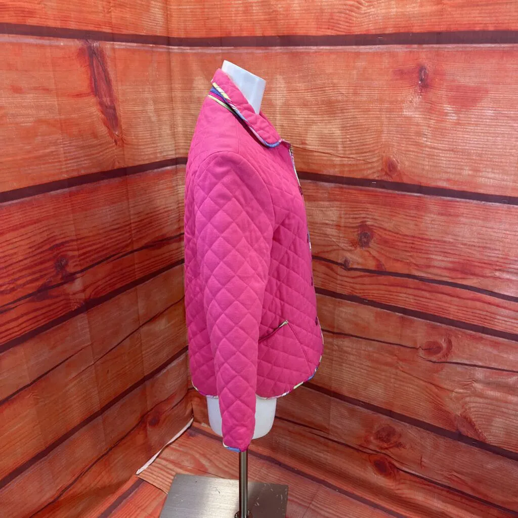 SKIRTIN AROUND PINK REVERSIBLE JACKET SIZE SMALL TCC