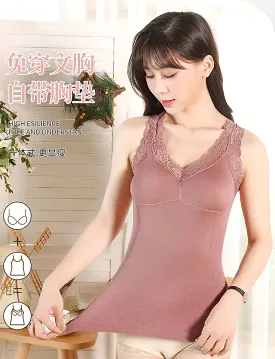 Sleeveless Tank Tops Vest Thermal Underwear Top D5188