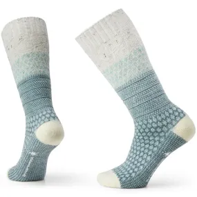 Smartwool Unisex Socks - Everyday Popcorn Cable Crew - Pewter Blue