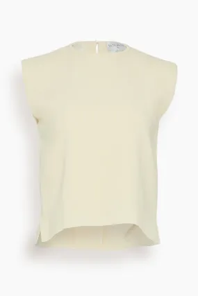 Stretch Crepe Cady Boxy Top in Batida