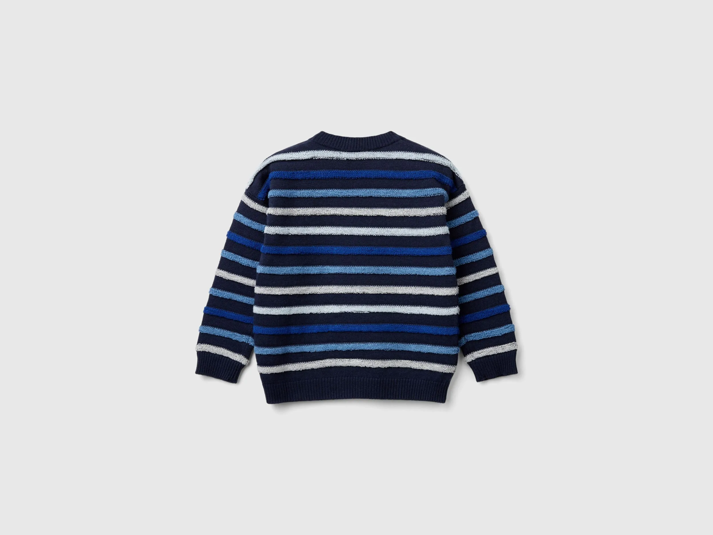 Sweater with multicolored stripes - Multi-color | Benetton