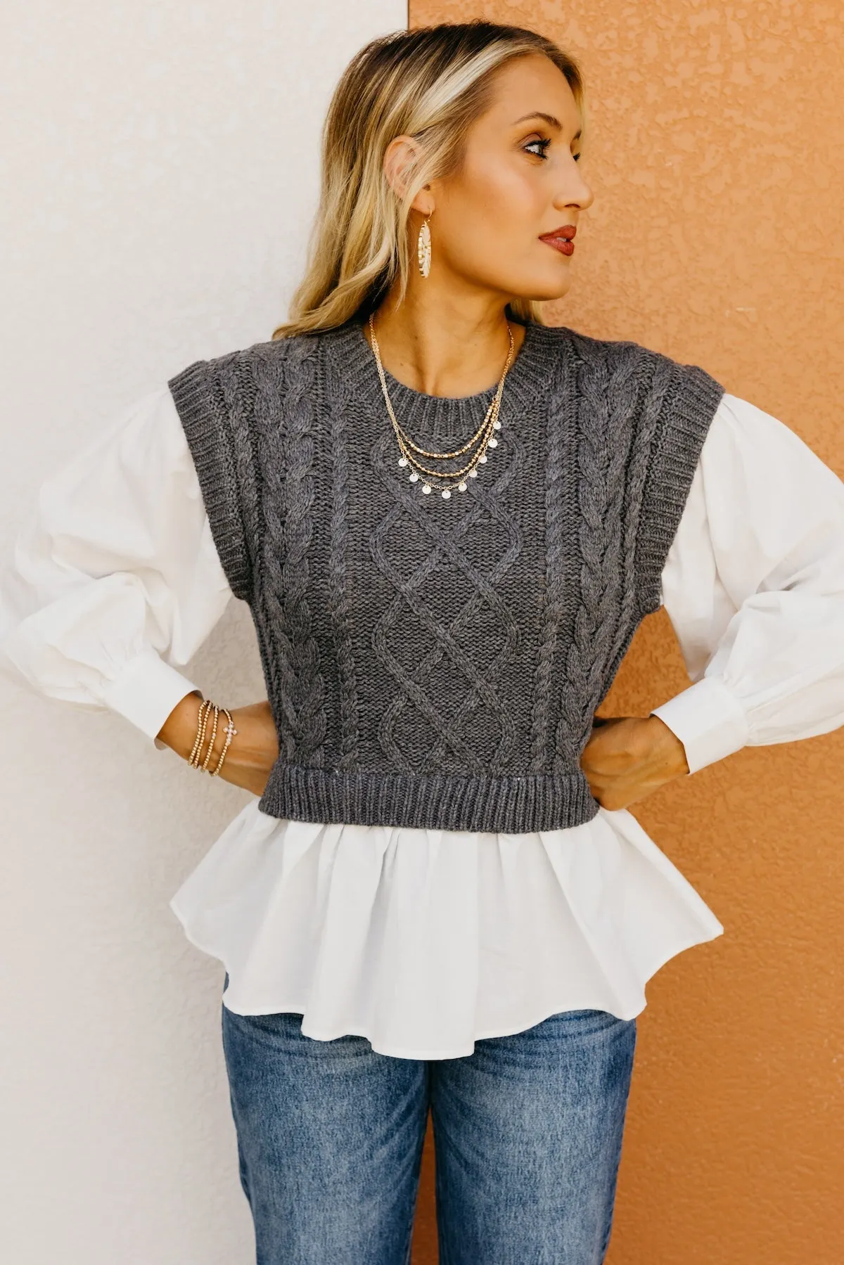 The Ayan Layered Sweater Vest