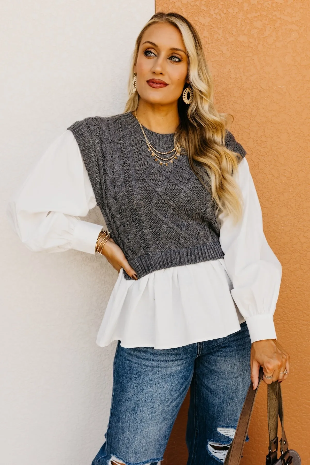 The Ayan Layered Sweater Vest