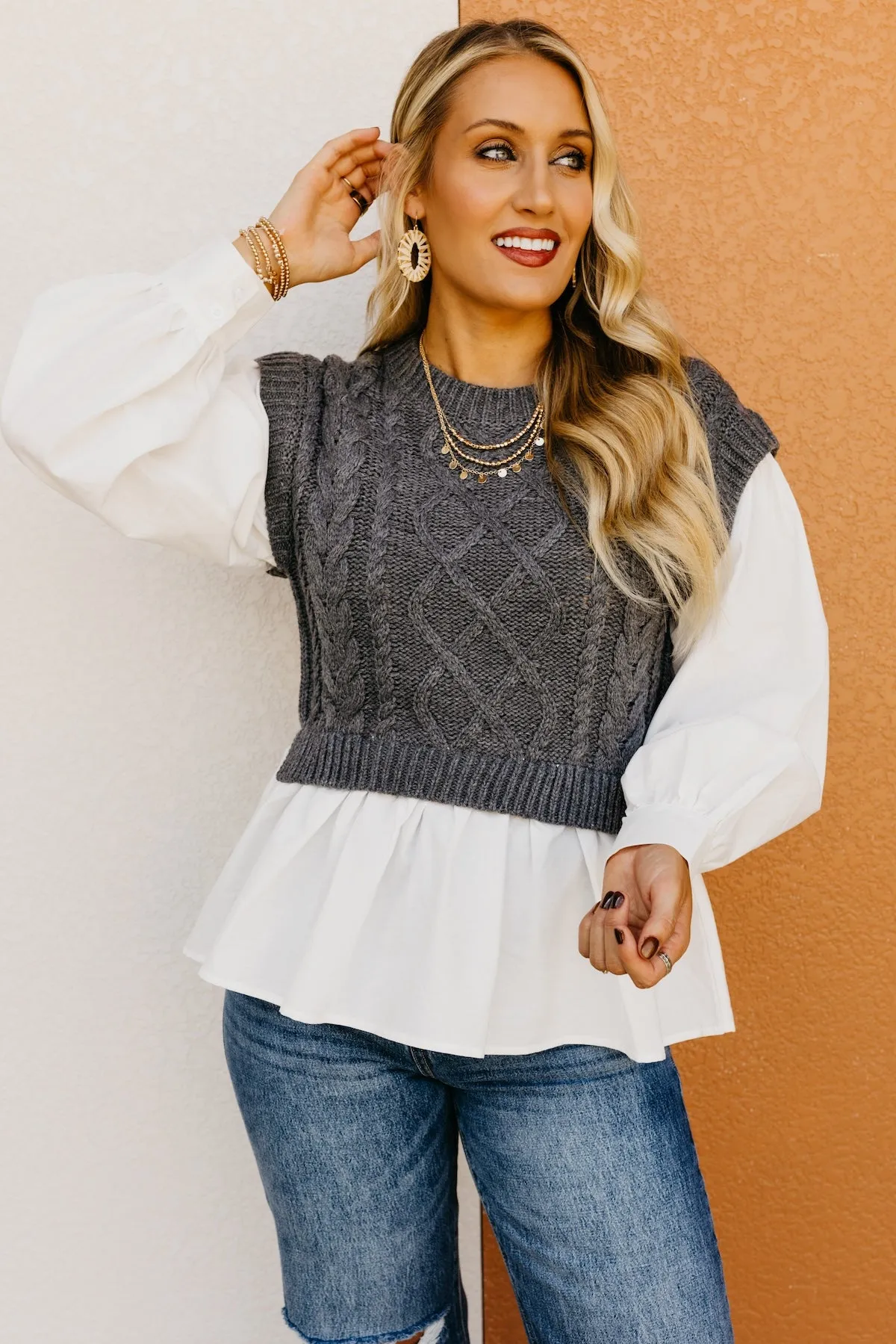 The Ayan Layered Sweater Vest