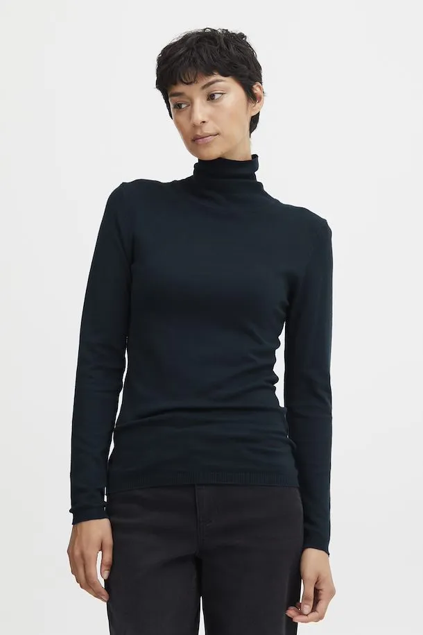 The Mafa Roll Neck Pullover - Total Eclipse - PLUS