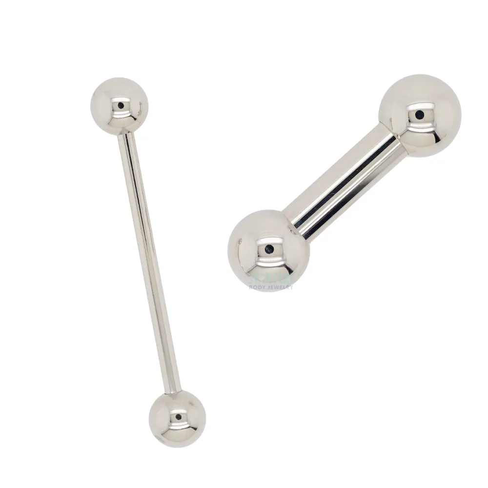 Titanium Straight Barbell - 0 ga.