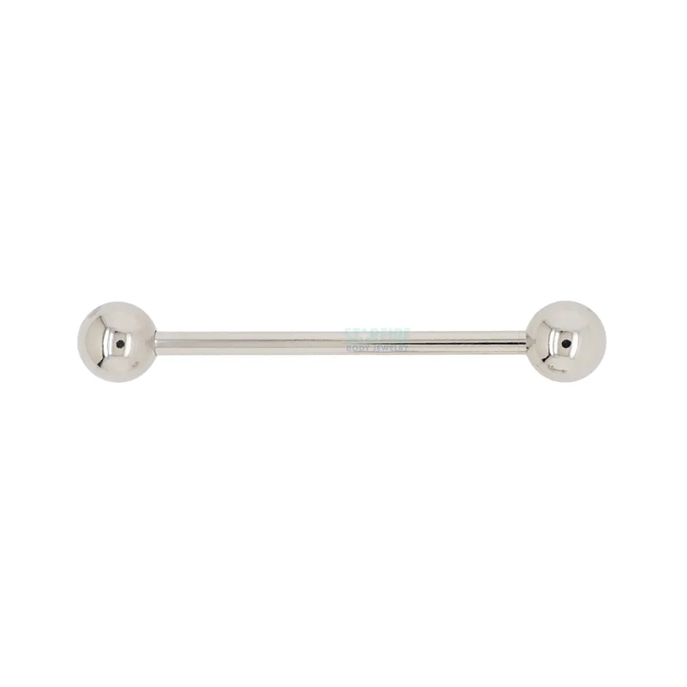 Titanium Straight Barbell - 0 ga.