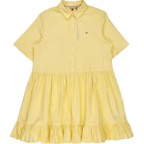 Tommy Jeans Yellow Collared Mini Dress