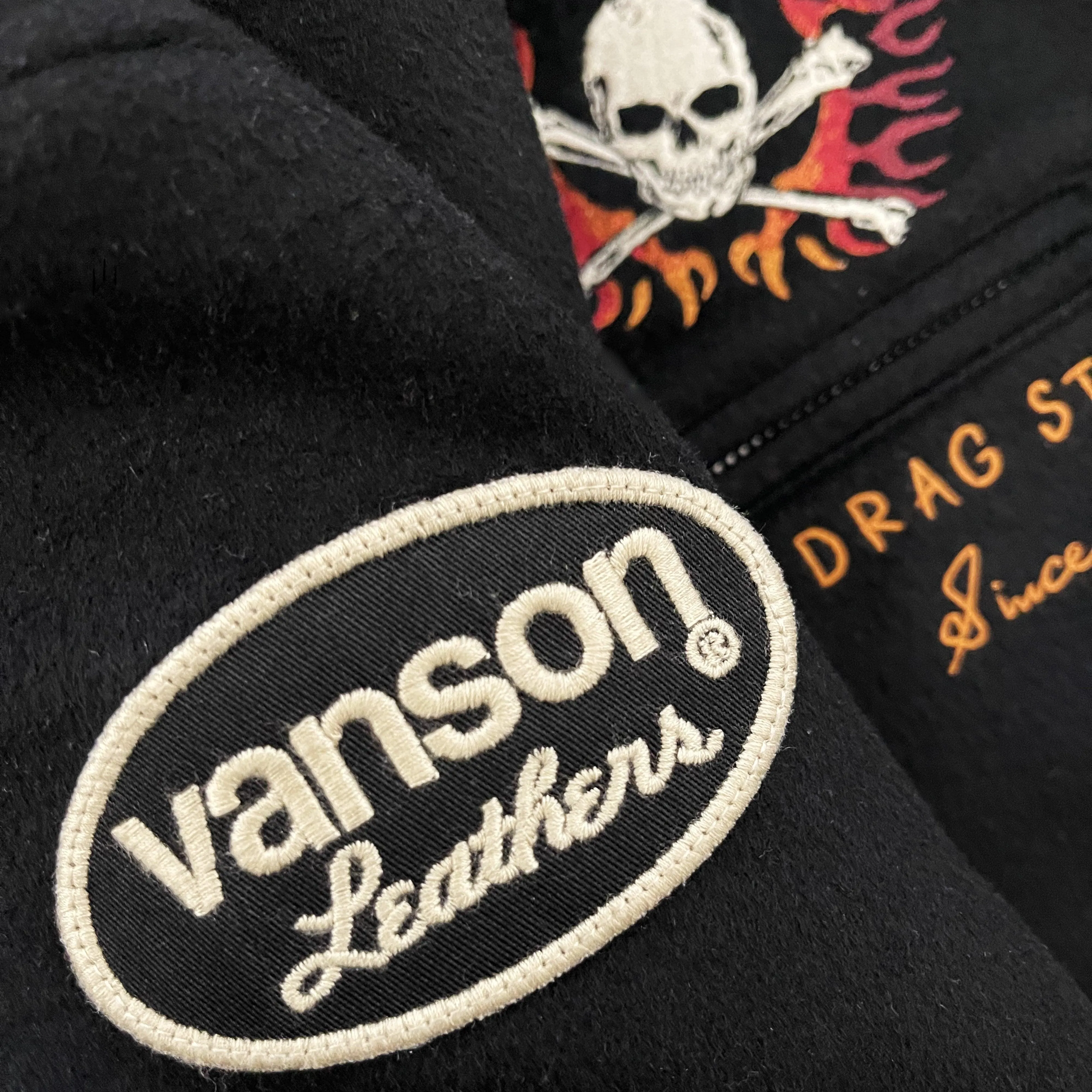 Vanson Leathers Wool Motorcycle Jacket