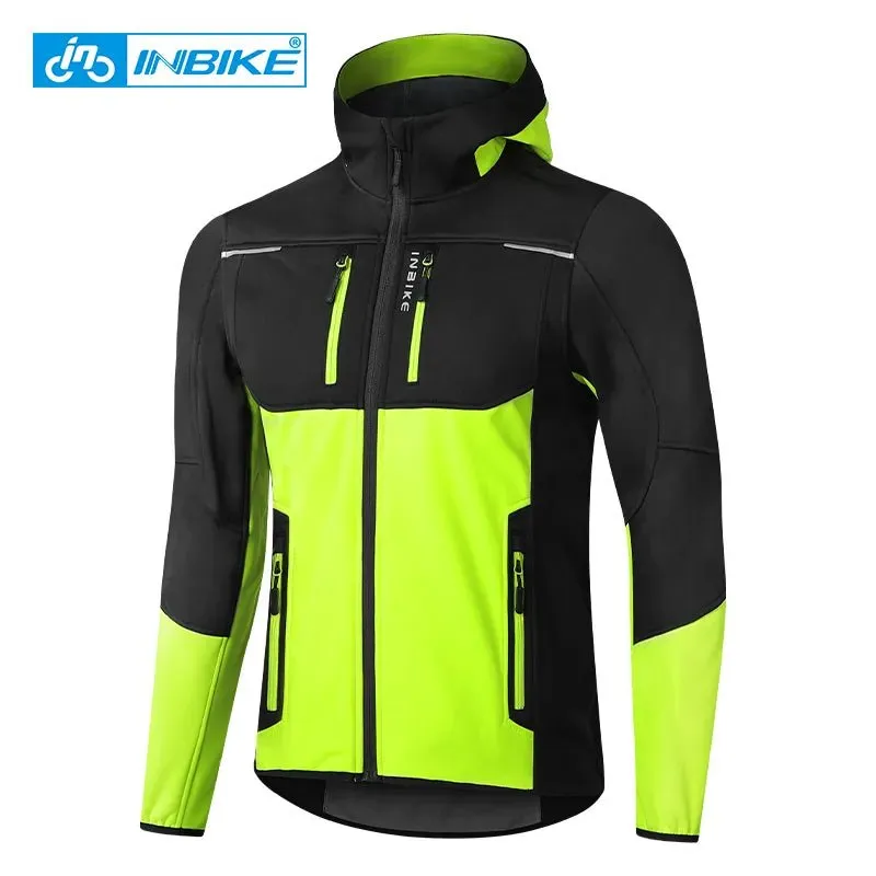 Veste de cyclisme / parka chaude avec capuche pour homme INBIKE - WJ607