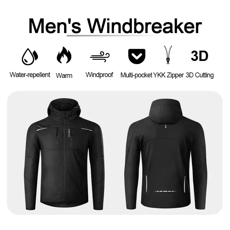 Veste de cyclisme / parka chaude avec capuche pour homme INBIKE - WJ607