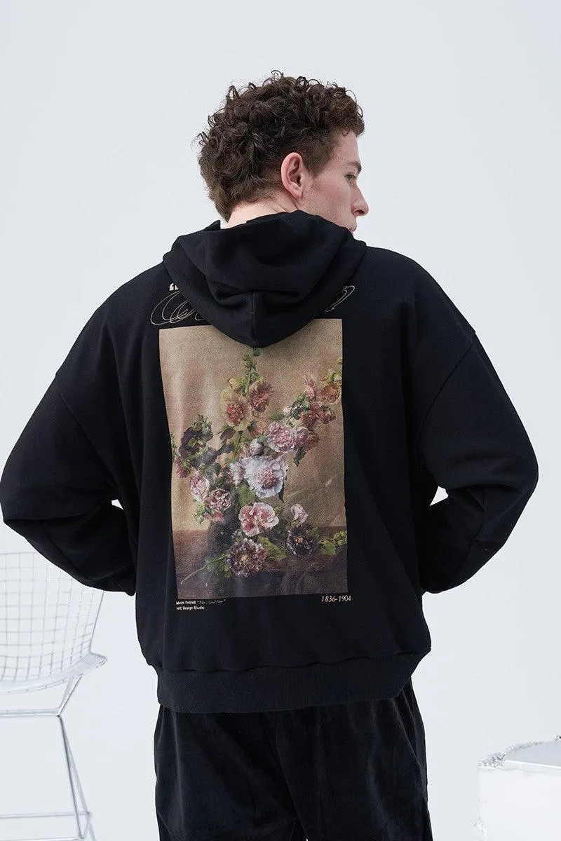 Vintage Oil Painting Logo Hoodie