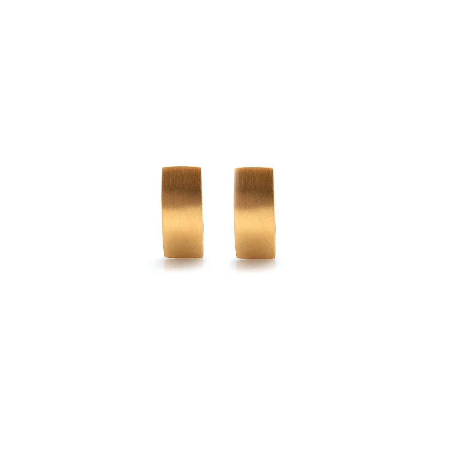 Wide 'V' Gold Vermeil Hoops, Short