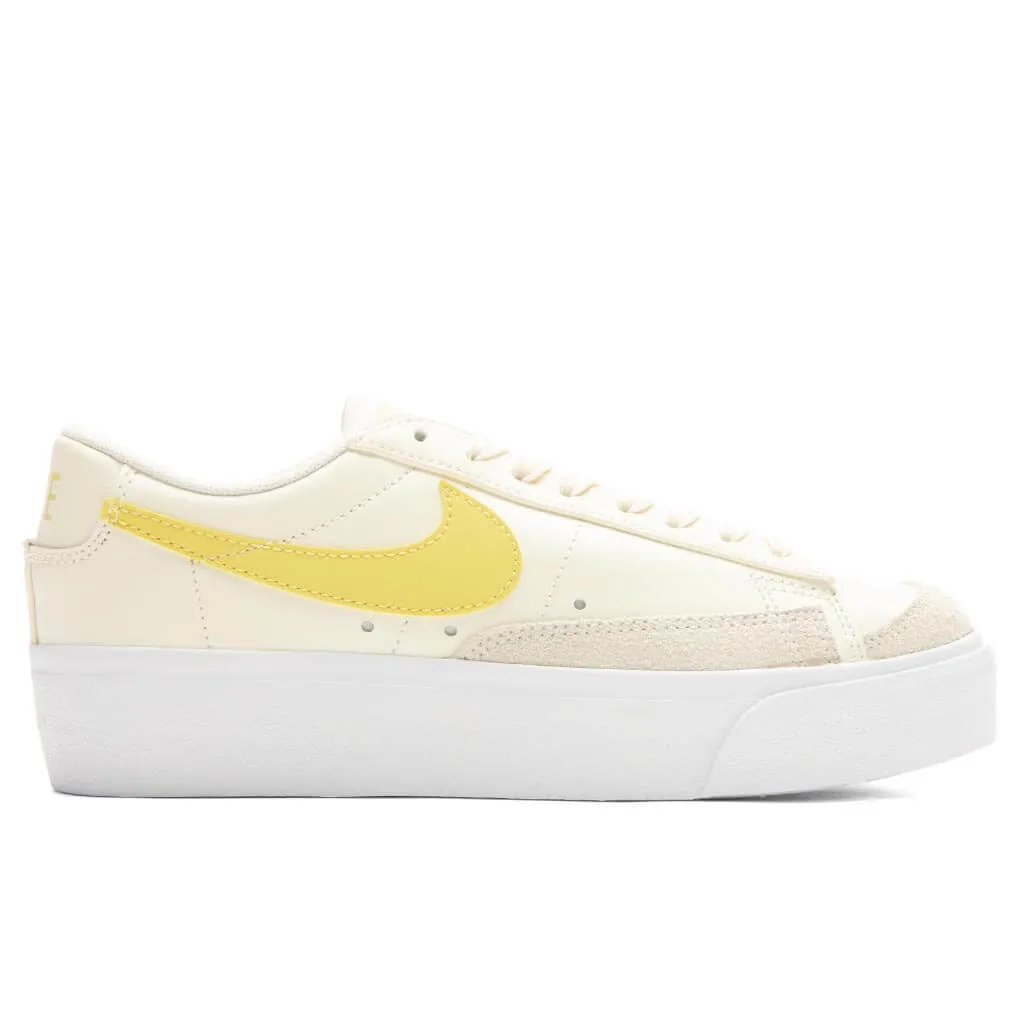 Women's Blazer Low Platform - Pale Ivory/Saturn Gold/White