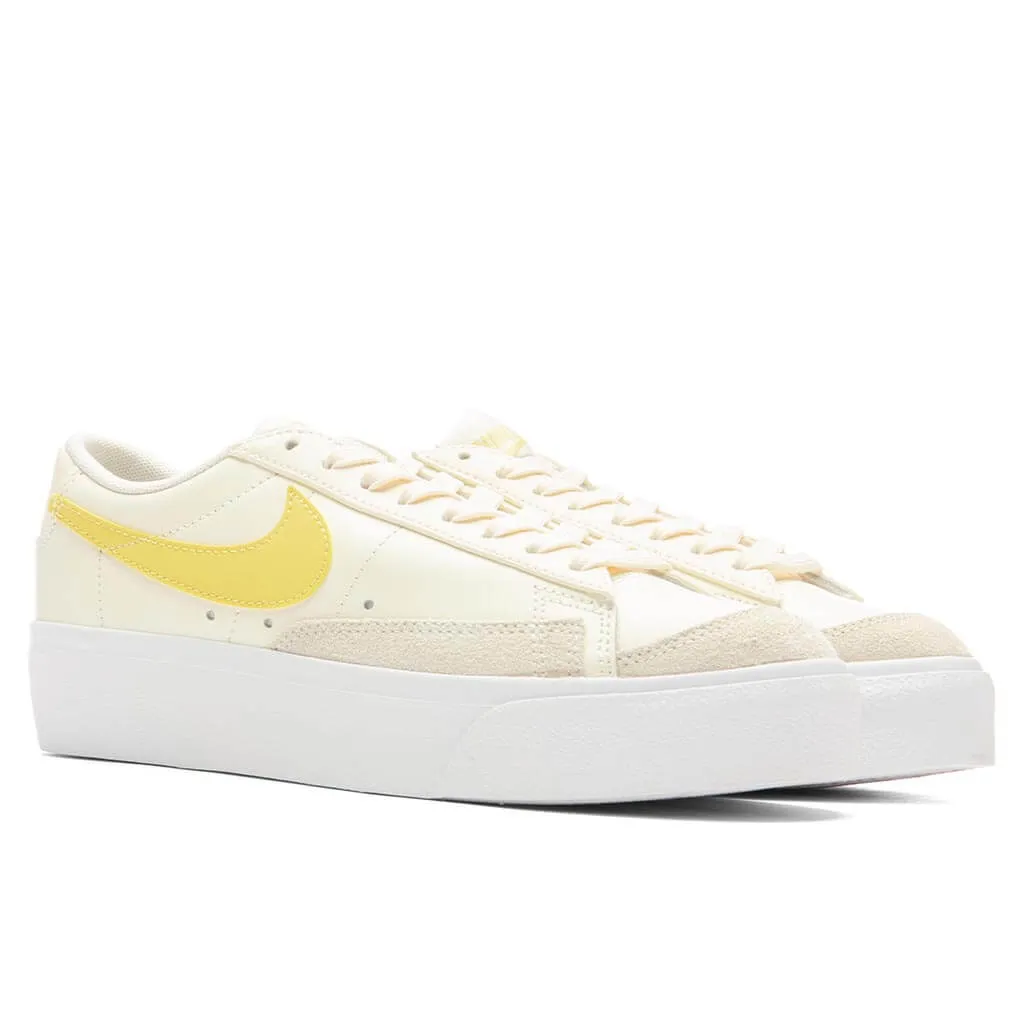 Women's Blazer Low Platform - Pale Ivory/Saturn Gold/White