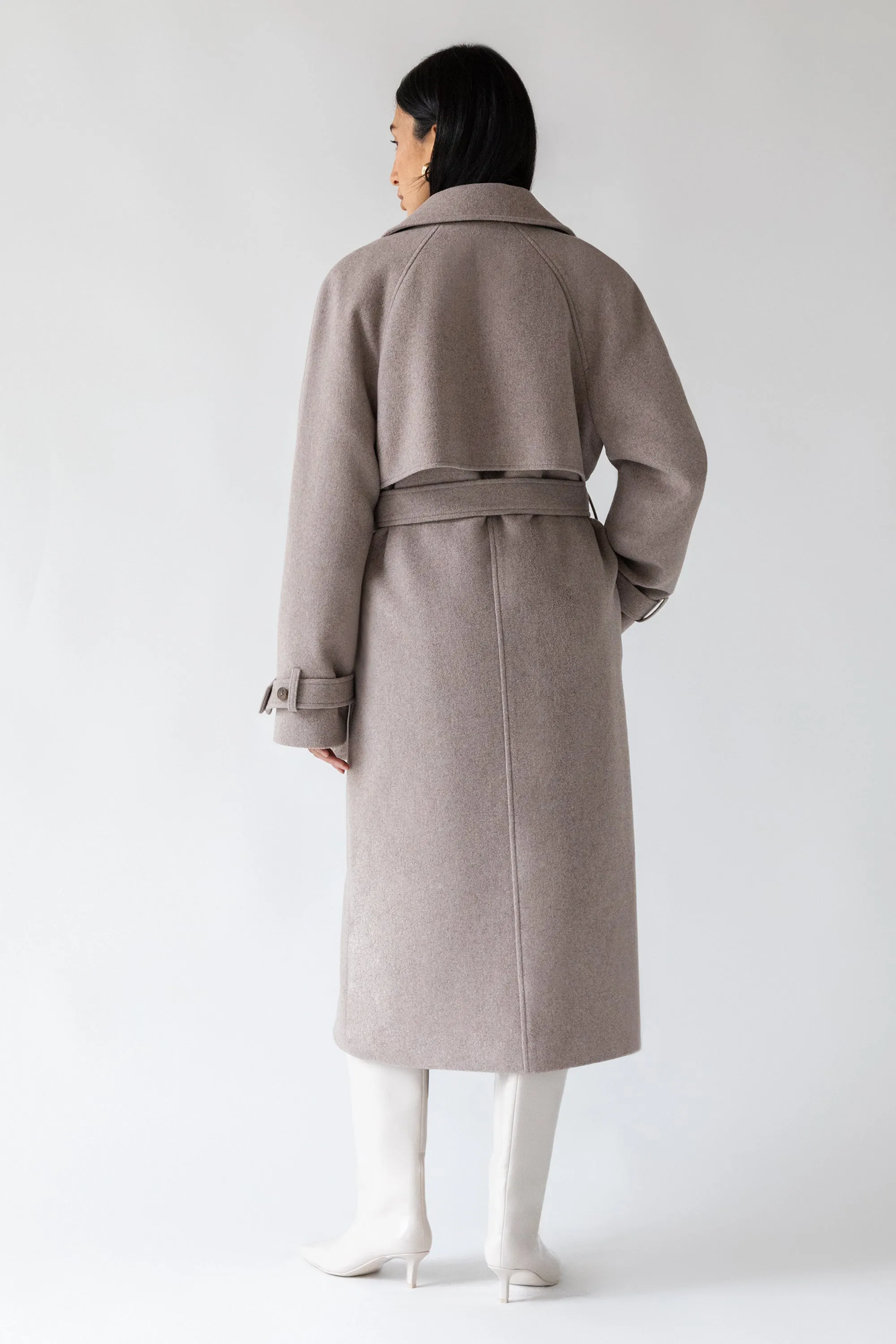 WOOL-BLEND TRENCH COAT