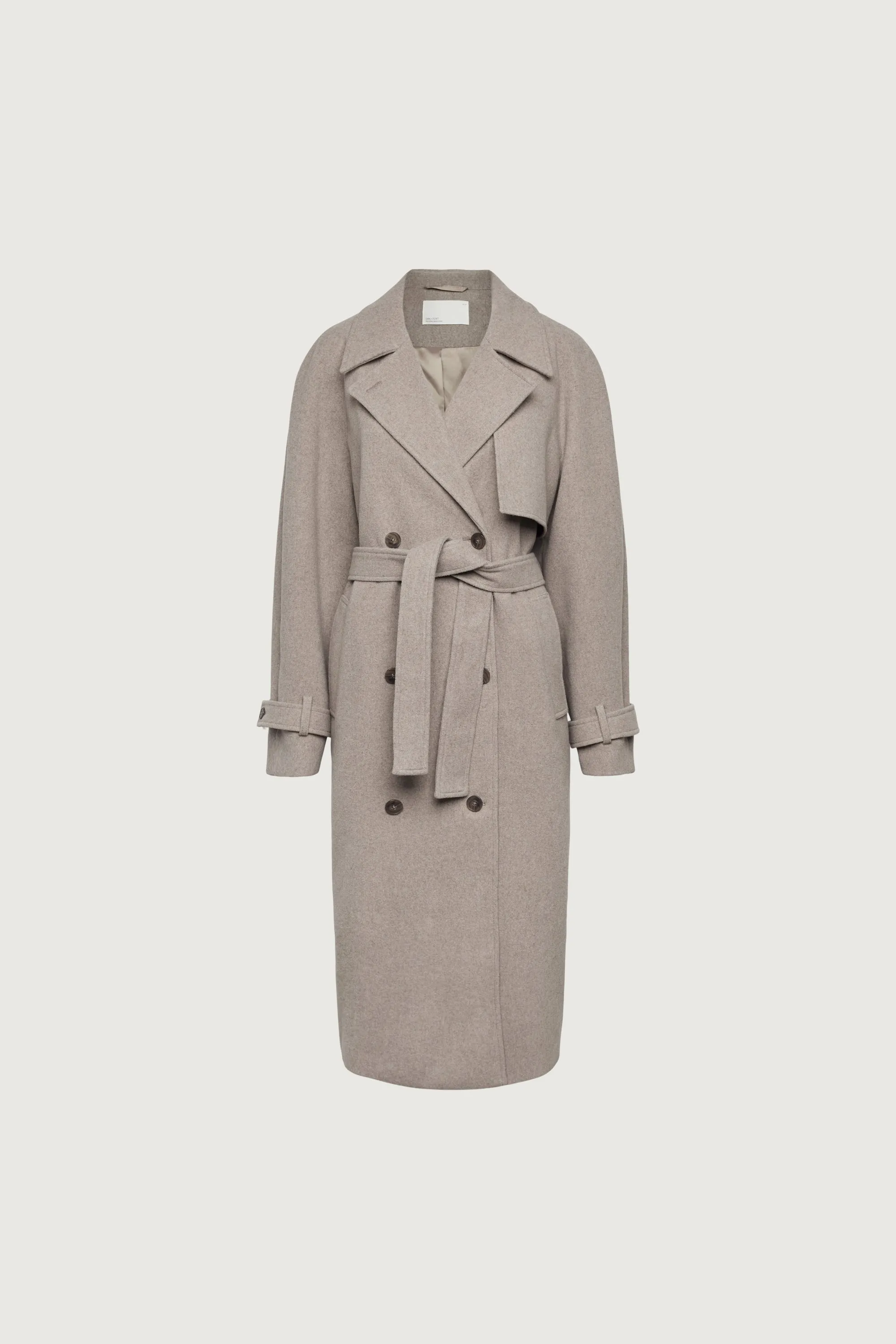 WOOL-BLEND TRENCH COAT