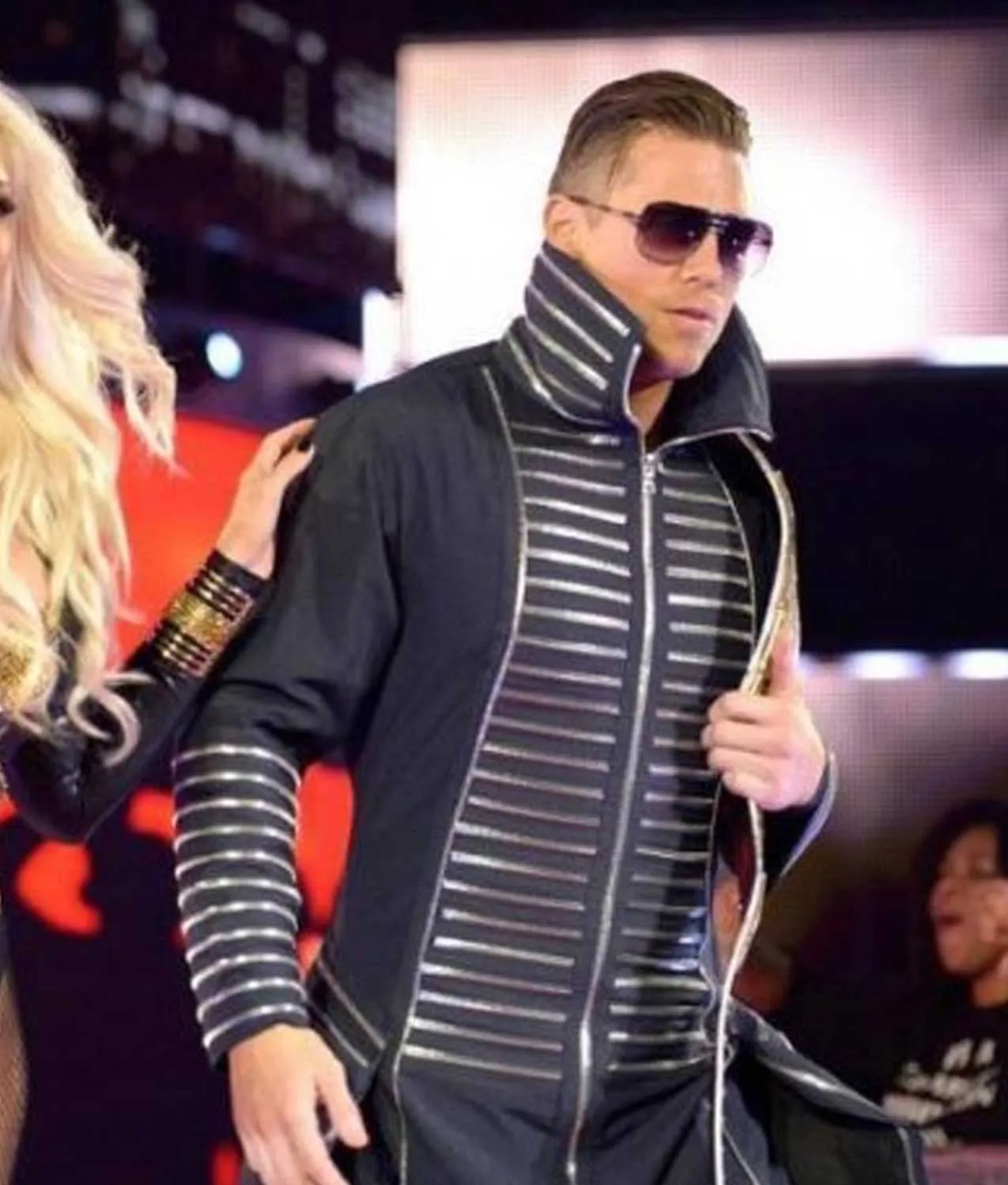 WWE The Miz Cotton Coat - WWE Mens Leather Coat