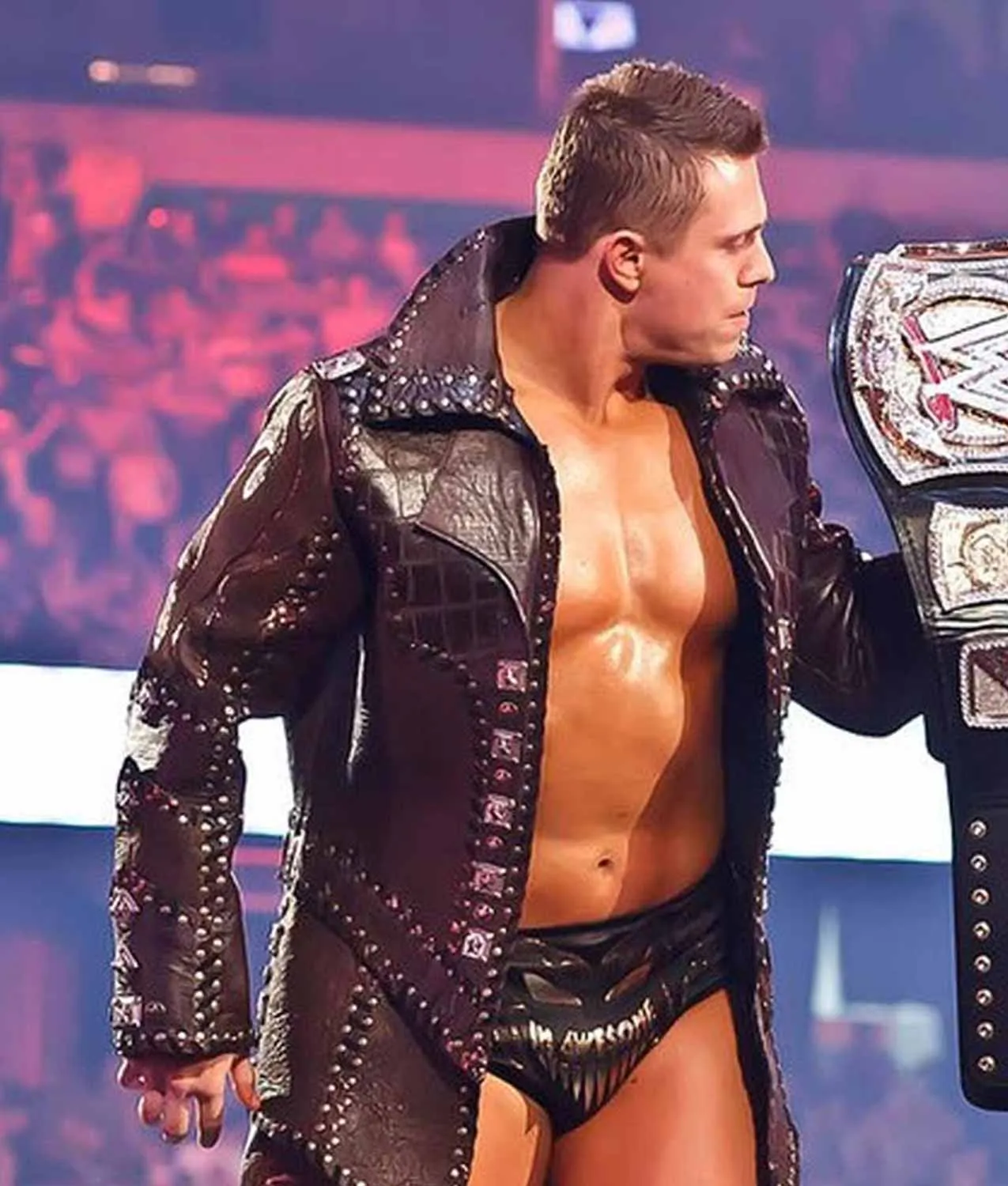 WWE The Miz Cotton Coat - WWE Mens Leather Coat