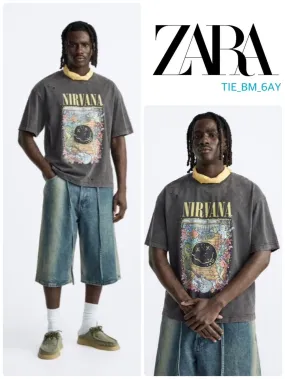 ZARA  |RIPPED NIRVANA © T-SHIRT